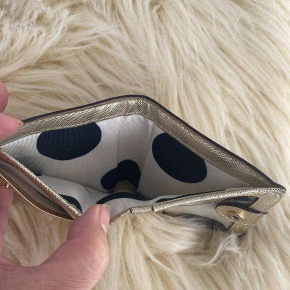 SALE Kate Spade Gold Metallic Wallet in Preowned condition - Picture 5 of 9